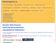 Tablet Screenshot of etikettenagentur.de